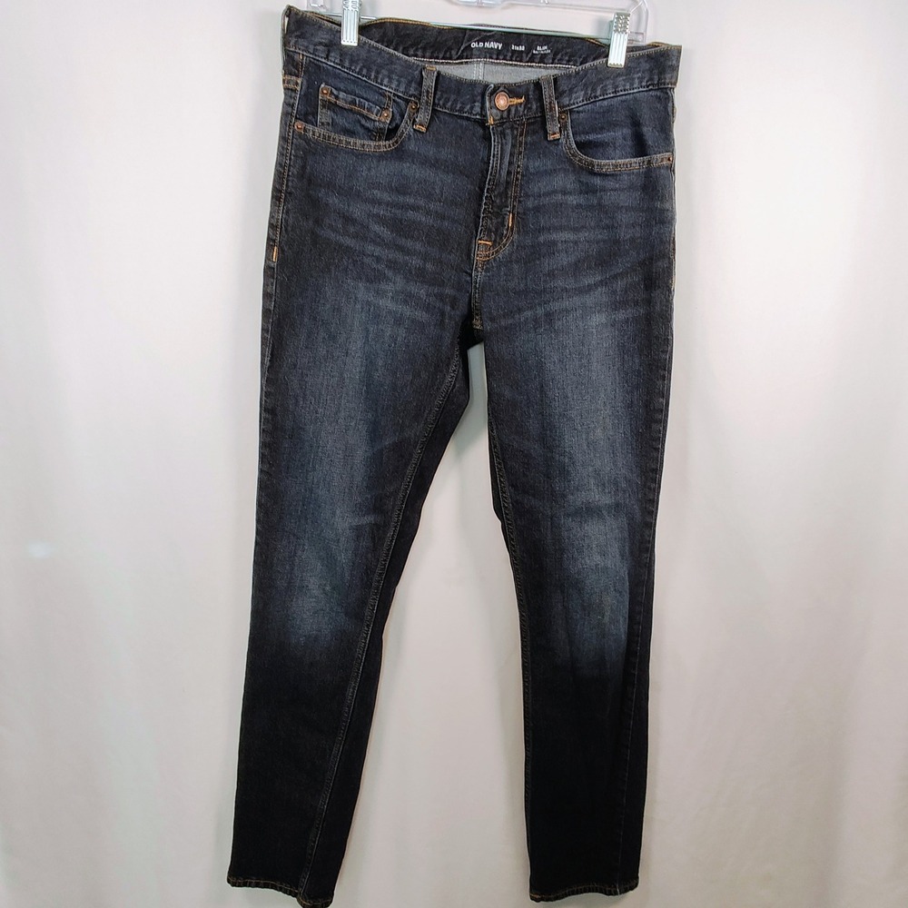 Old‎ Navy Men's Slim Built-In Flex Dark Wash Jeans 31x32